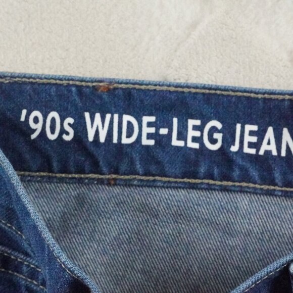 J.Crew High-rise '90s wide-leg jean in Antique Blue wash Womens 30 - Picture 3 of 10